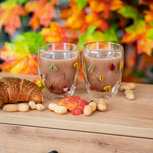 4Home Hot&Cool Autumn thermo pohár 350 ml, 2 db