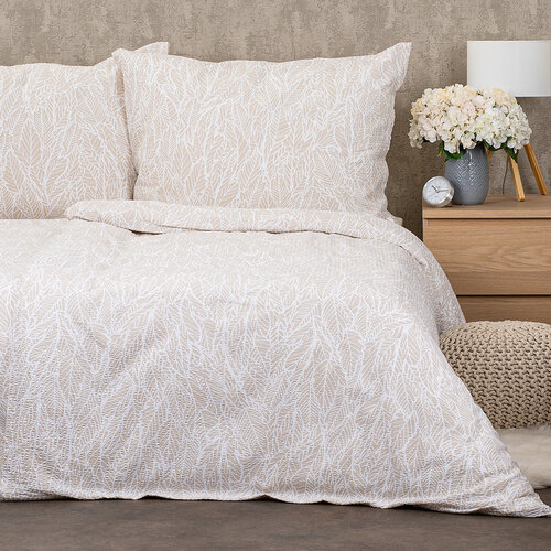 Lenjerie de pat bumbac creponat 4Home Natural  Natural 140 x 200 cm, 70 x 90 cm