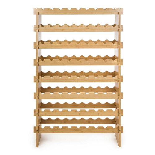 Raftier de vin din bambus G21, 72 sticle