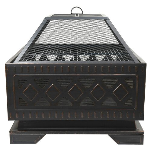 Șemineu cu capac pătrat Cattara 13009, 63,5 x 63,5x 62 cm