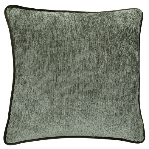 Dekoračný vankúš s lemovaním PLUSH, 50 × 50 cm, zelený