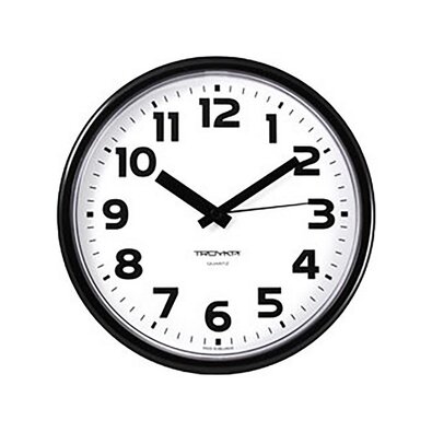 Nástenné hodiny čiernobiela, pr. 22,5 cm