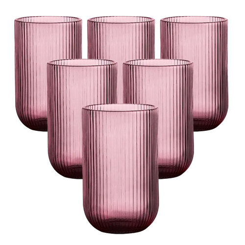 Altom Selena Purple pohár, 430 ml, 6 darabos készlet, rózsaszín