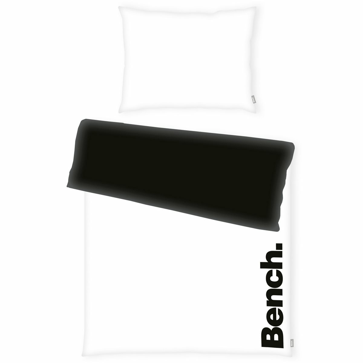 Bench Bavlnené obliečky čierno-biela, 140 x 200 cm, 70 x 90 cm