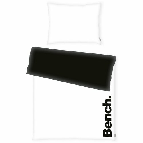 Bench Bavlněné povlečení černo-bílá, 140 x 200 cm, 70 x 90 cm