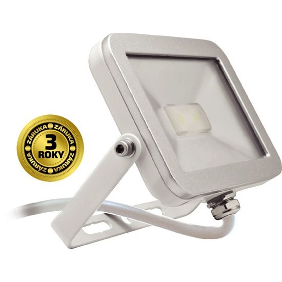 Solight LED reflektor ultra tenký, 10W, 650lm, AC 230V, bílo-stříbrná