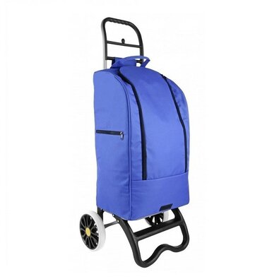 Nákupná taška na kolieskach Partner, modrá