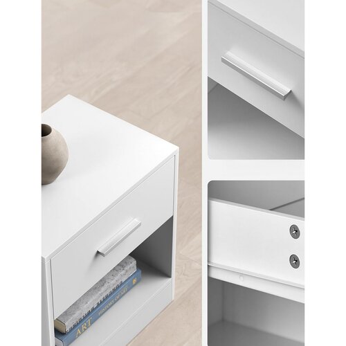 Zestaw stolików nocnych E1081 WT, biały, 2 szt.