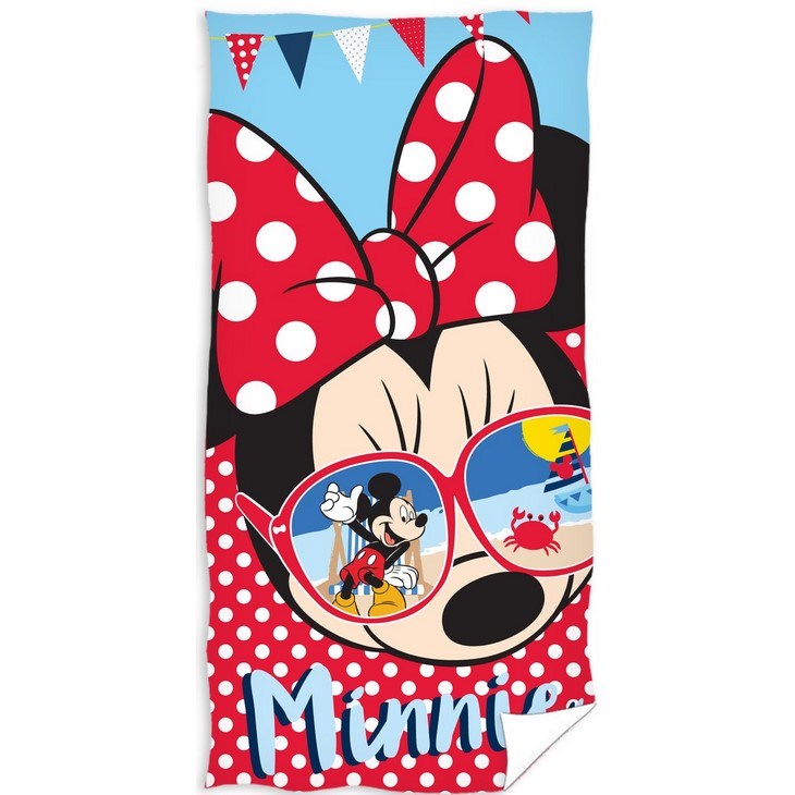 TipTrade Osuška Minnie Mouse glasses, 70 x 140 cm