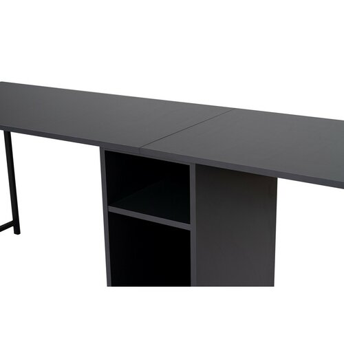 Pracovný stôl Twin Anthracite and Blackfarbe