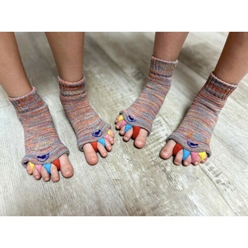 Multicolor gyerek lábujj elválasztó zokni, méret 27-30