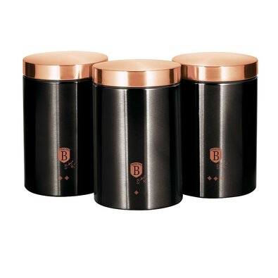 Berlinger Haus 3-delni set posod Black RoseCollection