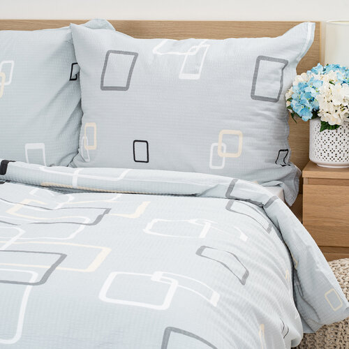 4Home Крепова постільна білизна Square, 140 х 200 см, 70 х 90 см