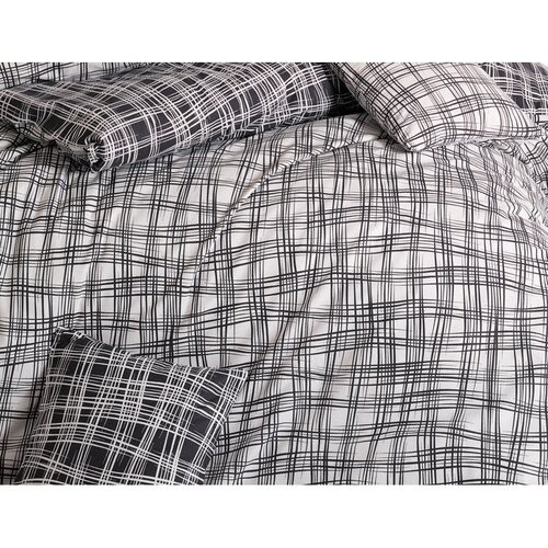 BedTex Bombažno posteljnino Straw črna, 220 x 200cm, 2 kos 70 x 90 cm