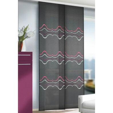 Ściana japońska Giovanni czarny, 60 x 245 cm