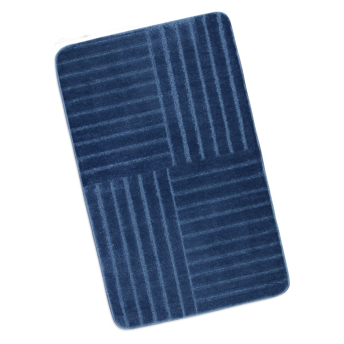 Bellatex Koupelnová předložka Standard Modré pruhy, 60 x 100 cm