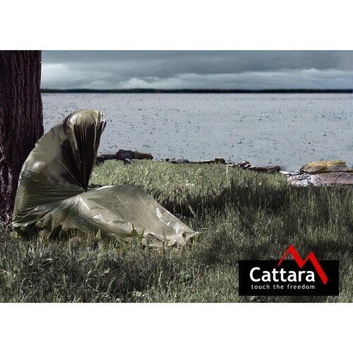 Pătură izotermică Cattara SOS verde, 200 x 92 cm