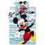 Detské bavlnené obliečky do postieľky Veselý Mickey Mouse, 100 x 135 cm, 40 x 60 cm