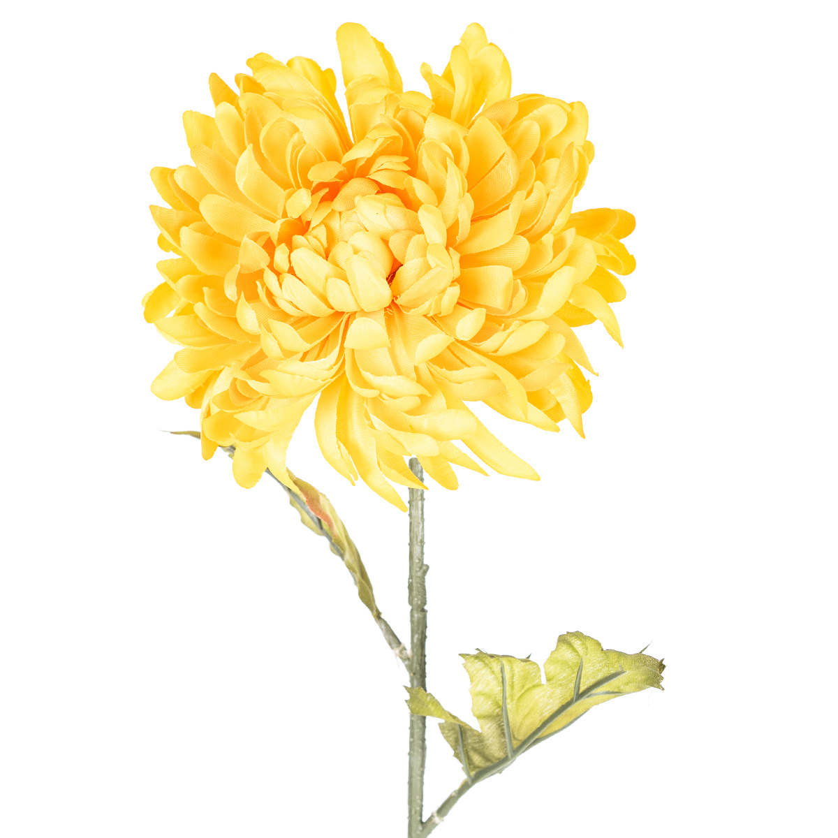 Levně Umělá chryzantéma, v. 74 cm, žlutá
