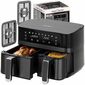ProfiCook FR 1295 H dupla forrólevegős fritőz, 9 l