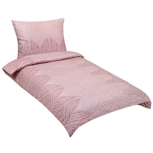 Bellatex Lenjerie de pat din satin Ornament rozpal, 140 x 200 cm, 70 x 90 cm
