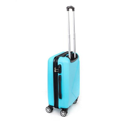 Pretty UP Cestovní skořepinový kufr ABS25 malý, 50 x 35 x 23 cm, světle modrá
