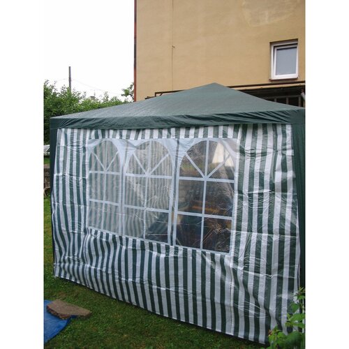 Gartenzelt Seitenwand mit Fenster mit Streifen