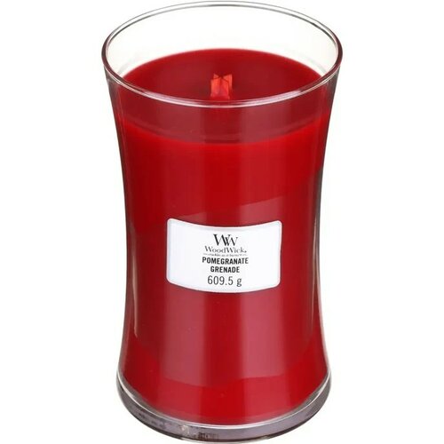 WoodWick dišeča sveča, velika vaza, granatnojabolko, 609 g
