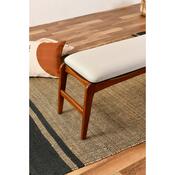 Ławka Touch Cream and Walnut