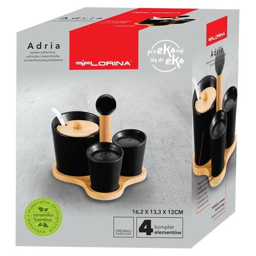 Set de condimente Florina Adria, negru