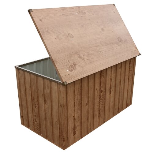 Duramax Garten-Aufbewahrungsbox Braun, 134 x 74 cm