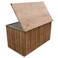 Duramax Garten-Aufbewahrungsbox Braun, 134 x 74 cm