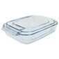 Pyrex üveg sütőedény készlet 3 db, 1,4 l + 3 l + 4l