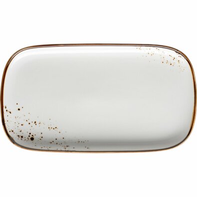 Mäser Obdĺžnikový podnos Pintar Biele hnedé bodky25 x 14 x 2 cm