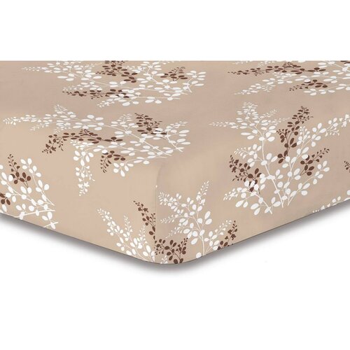 DecoKing Calluna S1 mikroszálas lepedő, barna, 90 x 200 cm