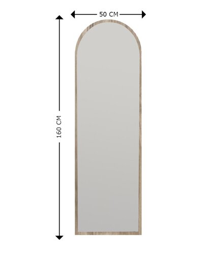 Zrcadlo Emma Walnut 50 x 160 cm