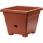 Plastia Selbstbewässernder Pflanzkübel Bergamot, Braun, 60 x 60