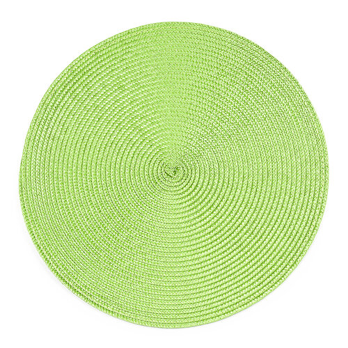 Suport farfurie Deco, rotund, verde deschis, diam. 35 cm, set 4 buc.