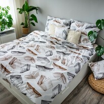 Lenjerie de pat din bumbac Books, 140 x 200 cm, 70 x 90 cm, 40 x 40 cm Lenjerie de pat din bumbac Books, 140 x 200 cm, 70 x 90 cm, 40 x 40 cm