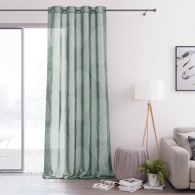 AmeliaHome Firanka Palm Eyelets, 140 x 250 cm