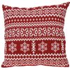 Vzglavnik Nordic pattern rdeč, 43 x 43 cm