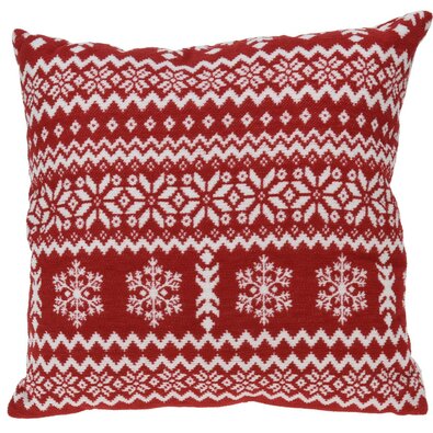 Vzglavnik Nordic pattern rdeč, 43 x 43 cm