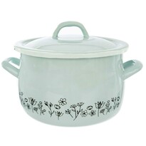 Orion Oală emailată cu capac LOUKA 20 cm, verde Orion Oală emailată cu capac LOUKA 20 cm, verde