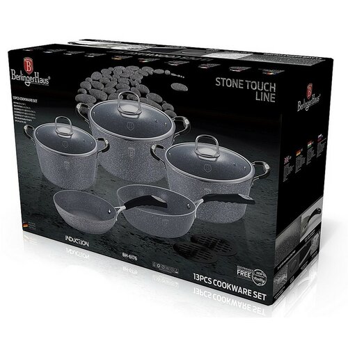 Berlinger Haus 13-teiliges Set Gray Stone Touch Line