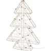 Goldwire karácsonyi LED fa arany, 21 x 30 cm