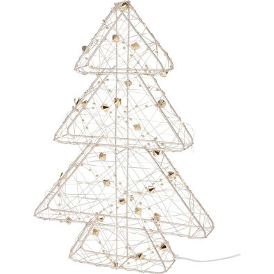 Goldwire karácsonyi LED fa arany, 21 x 30 cm