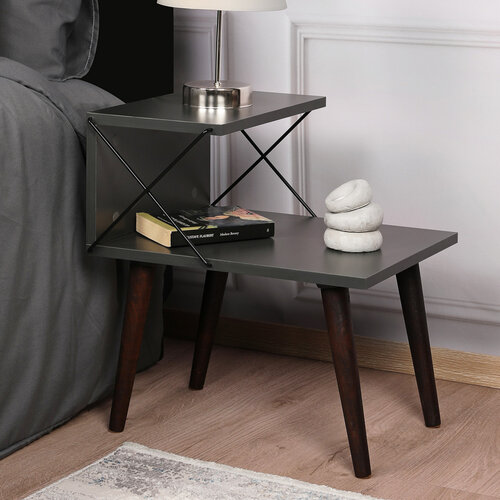Приліжкова тумбочка Cross Anthracite
