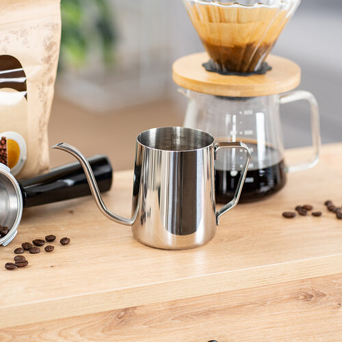 4Home Cana din oțel inoxidabil pentru cafea filtrată, 350 ml