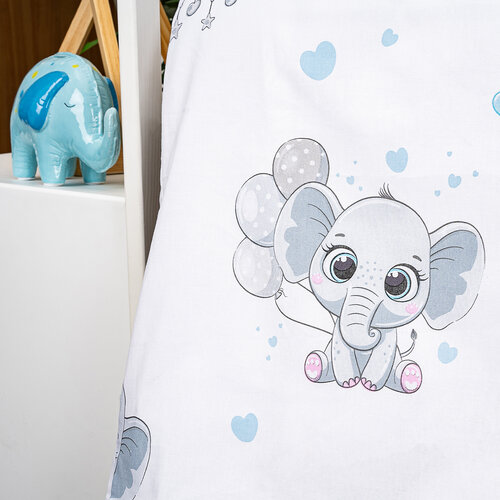 4Home Baumwollbettwäsche für Kinder Elephant, 100 x 135 cm, 40 x 60 cm