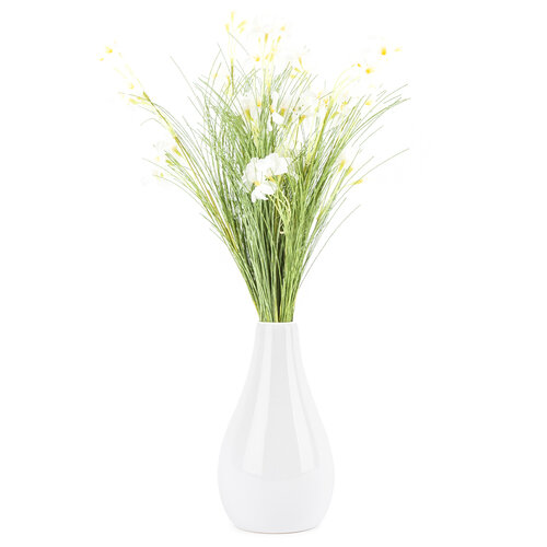 Штучні лугові квіти 51 см, білі